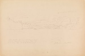 Shore of Lake and Foothills of Mount Katahdin